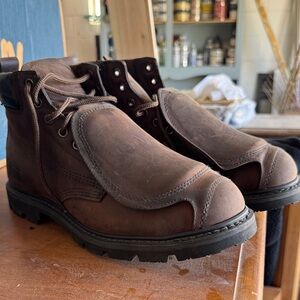 Men's Redwing Worx Taconite Leather Boots Size 10